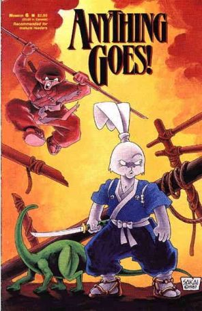 Anything Goes! 6 published by Comics Journal with cover art by Stan Sakai