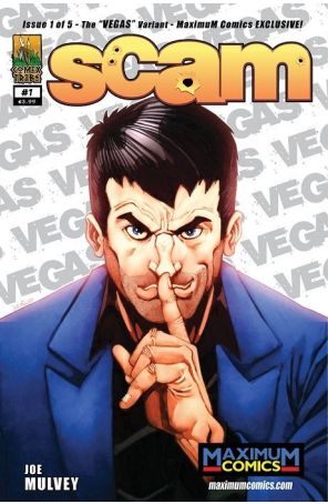 Scam 1B published by Comixtribe with cover art by Joe Mulvey