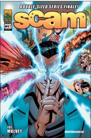 Scam 4 published by Comixtribe with cover art by Joe Mulvey