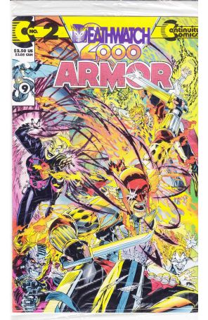 Armor (2nd Series) 2C published by Continuity with cover art by Michael Golden