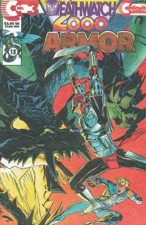 Armor (2nd Series) 3 published by Continuity with cover art by Michael Golden