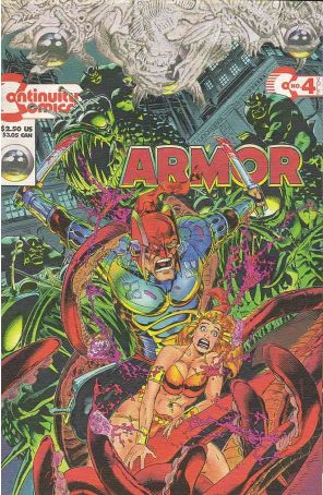 Armor (2nd Series) 4 published by Continuity with cover art by Michael Golden