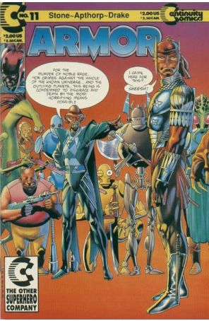 Armor 11 published by Continuity with cover art by Kevin Nowlan