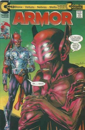 Armor 13 published by Continuity with cover art by Neal Adams