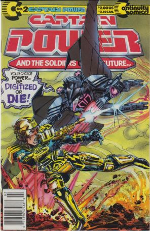 Captain Power and the Soldiers of the Future 2 (Newsstand) published by Continuity with cover art by Neal Adams