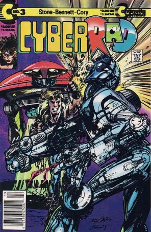 CyberRad (1st Series) 3 (Newsstand) published by Continuity with cover art by Neal Adams