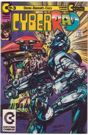 CyberRad (1st Series) 3 published by Continuity with cover art by Neal Adams