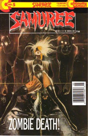 Samuree (1st Series) 5 (Newsstand) published by Continuity with cover art by Mark Beachum