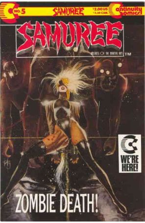 Samuree (1st Series) 5 published by Continuity with cover art by Mark Beachum
