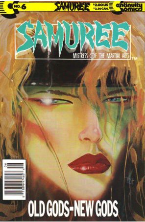 Samuree (1st Series) 6 (Newsstand) published by Continuity with cover art by Mark Beachum