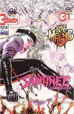 Samuree (2nd Series) 3 published by Continuity with cover art by Mark Beachum and Alex Niño