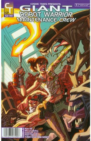 Giant Robot Warrior Maintenance Crew (2nd Series) 2 published by Cosmic Times with cover art by Mervyn Mckoy