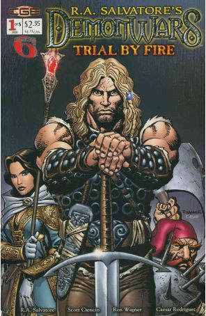DemonWars: Trial by Fire (R.A. Salvatore's) 1 published by CrossGen with cover art by Ron Wagner