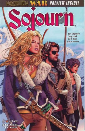 Sojourn (CrossGen) 33 published by CrossGen with cover art by Greg Land