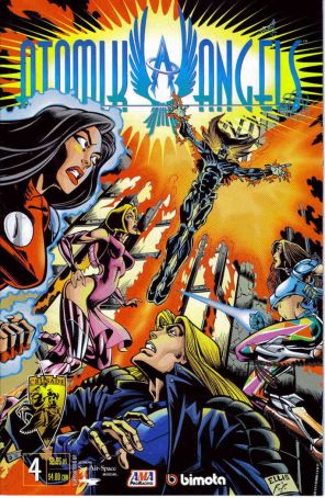 Atomik Angels (William Tucci's) 4 published by Crusade with cover art by Steve Ellis and Bill Tucci