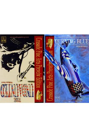 The Burning Blue/The Undaunted Ashcan 1A published by Crusade with cover art by John Tartaglione, Bill Tucci, and John Vilardi
