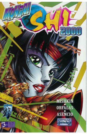 Manga Shi 2000 3 published by Crusade with cover art by Jason Orfalas