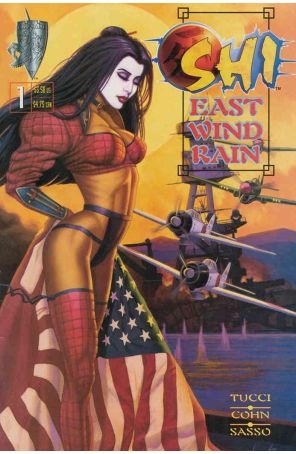 Shi: East Wind Rain 1 published by Crusade with cover art by Marc Sasso