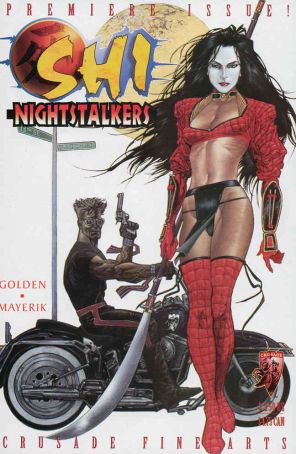 Shi: Nightstalkers 1 published by Crusade with cover art by Val Mayerik