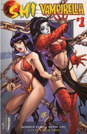 Shi/Vampirella 1 published by Crusade with cover art by Kevin Lau