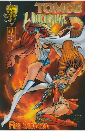Tomoe/Witchblade: Fire Sermon 1 published by Crusade with cover art by Bill Tucci