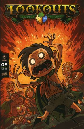 Lookouts 5 published by Cryptozoic with cover art by Robb Mommaerts