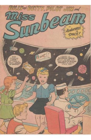 Billy And Betty, Pilot Jim And Miss Sunbeam In Adventures In Space 1 published by Custom Comics