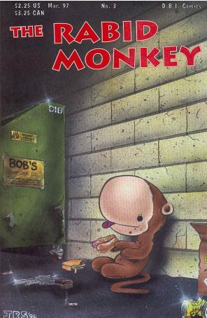 Rabid Monkey 3 published by D.B.I with cover art by Joel Steudler