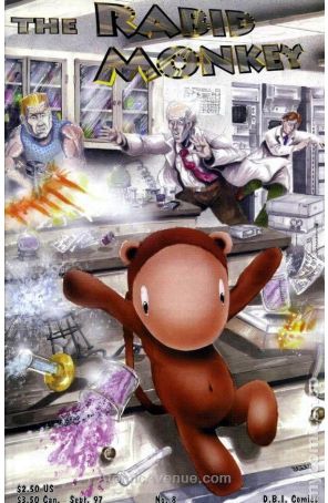 Rabid Monkey 8 published by D.B.I with cover art by Joel Steudler