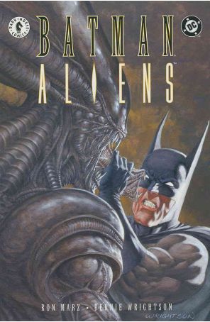 Batman/Aliens 2 published by DC-Dark Horse with cover art by Bernie Wrighston