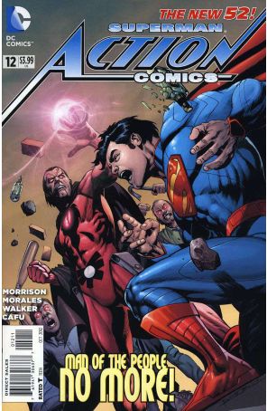 Action Comics (2nd Series) 12 published by DC with cover art by Rags Morales