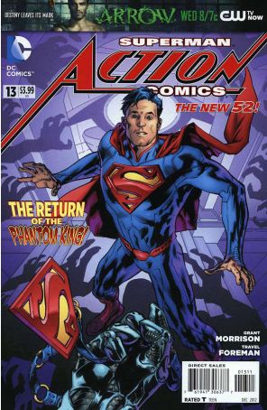 Action Comics (2nd Series) 13 published by DC with cover art by Bryan Hitch