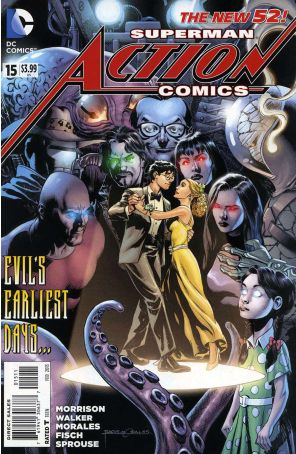 Action Comics (2nd Series) 15 published by DC with cover art by Rags Morales