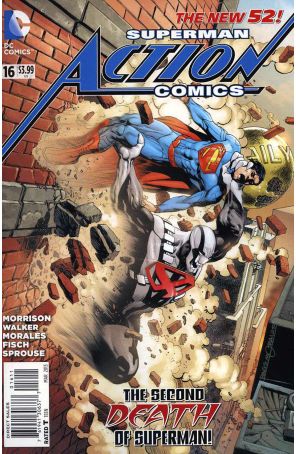 Action Comics (2nd Series) 16 published by DC with cover art by Rags Morales
