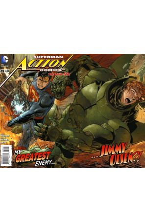Action Comics (2nd Series) 19 published by DC with cover art by Tony Daniel