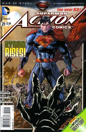 Action Comics (2nd Series) 21 published by DC with cover art by Tony Daniel