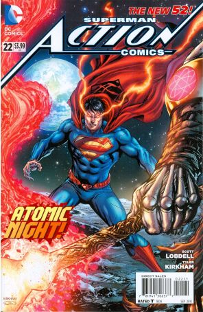 Action Comics (2nd Series) 22 published by DC with cover art by Tony Daniel