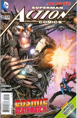 Action Comics (2nd Series) 23 published by DC with cover art by Tyler Kirkham