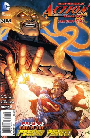 Action Comics (2nd Series) 24 published by DC with cover art by Tyler Kirkham