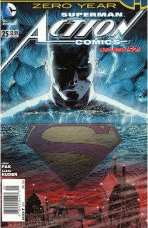 Action Comics (2nd Series) 25 (Newsstand) published by DC with cover art by Aaron Kuder