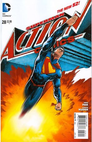 Action Comics (2nd Series) 28 published by DC with cover art by Aaron Kuder
