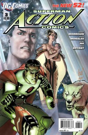 Action Comics (2nd Series) 3A published by DC with cover art by Gene Ha