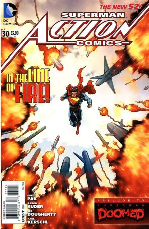 Action Comics (2nd Series) 30 published by DC with cover art by Aaron Kuder