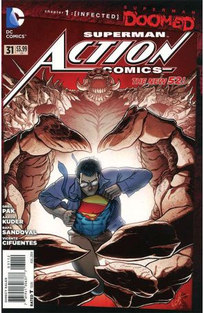 Action Comics (2nd Series) 31 (2nd) published by DC with cover art by Aaron Kuder
