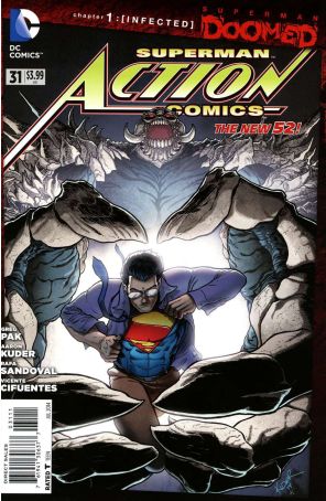 Action Comics (2nd Series) 31 published by DC with cover art by Aaron Kuder