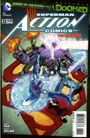 Action Comics (2nd Series) 32 published by DC with cover art by Aaron Kuder