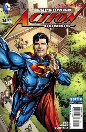 Action Comics (2nd Series) 34A published by DC with cover art by Ethan Van Sciver
