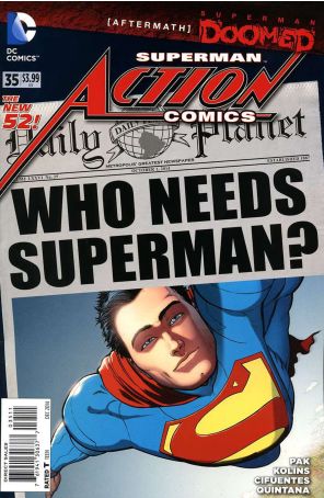 Action Comics (2nd Series) 35 published by DC with cover art by Aaron Kuder