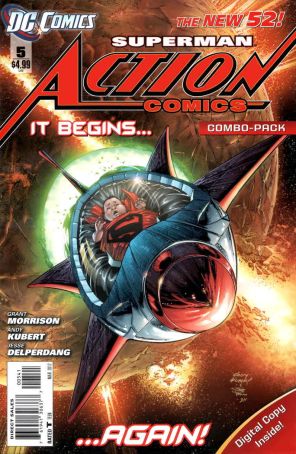 Action Comics (2nd Series) 5C published by DC with cover art by Andy Kubert