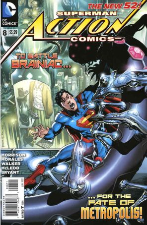 Action Comics (2nd Series) 8 published by DC with cover art by Rags Morales